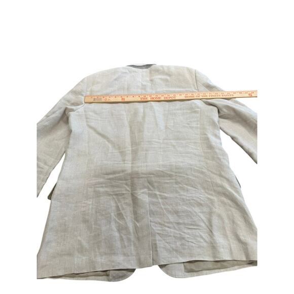 "FACONNABLE" Design By Albert Goldberger Mens 100% Linen Blazer SZ XXLL 3 Button - Picture 12 of 13
